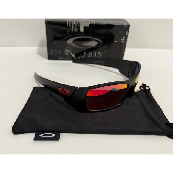 Oakley GASCAN Black Matte Frame OO9014 Ruby Iridium Lenses - Picture 3 of 7